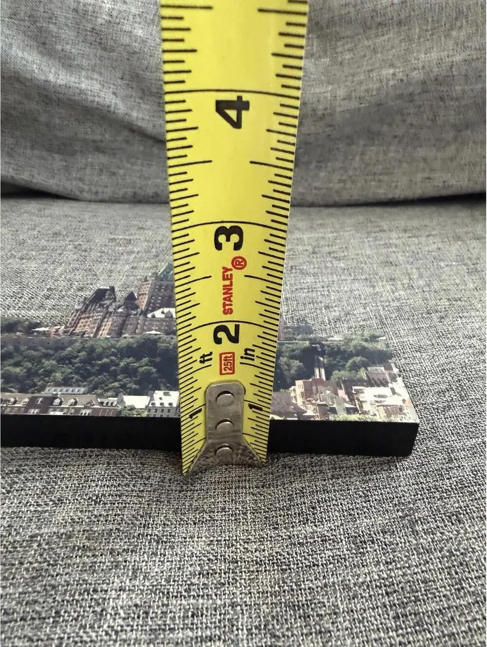 Chateau Frontenac Quebec Canada Scenic Shelf Sitter Wood 3.5x6